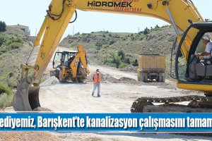 Belediyemiz, Barışkent’te kanalizasyon çalışmasını tamamladı
