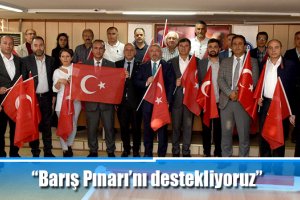 “Barış Pınarı’nı destekliyoruz”