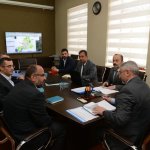 Başkan Aşgın, birim müdürlerinden brifing alıyor