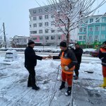 40 araç ve 200 personelle karla mücadele