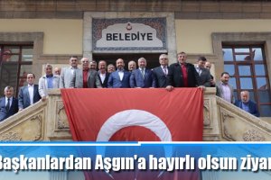 Başkanlardan Aşgın'a hayırlı olsun ziyareti