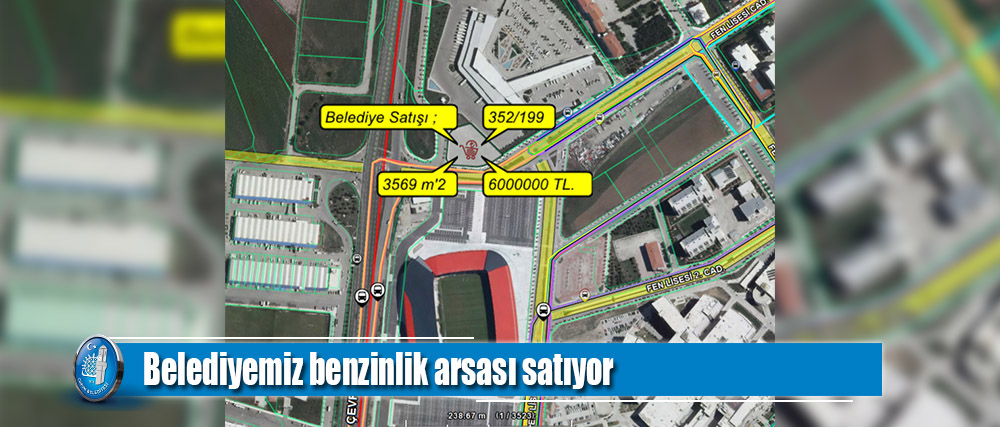 Belediyemiz benzinlik arsası satıyor