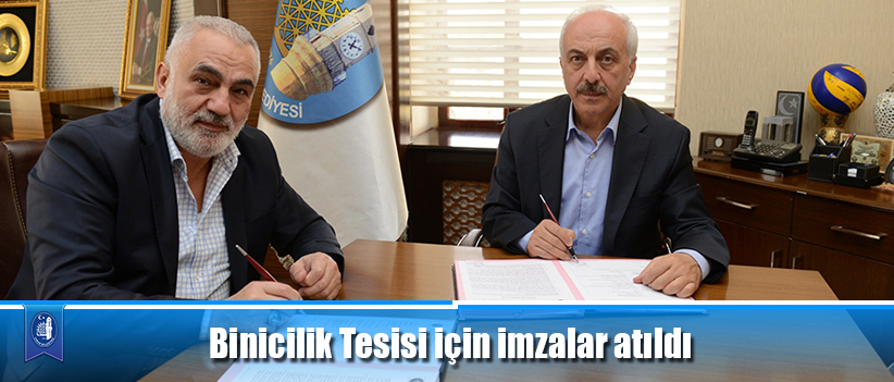 Binicilik Tesisi için imzalar atıldı