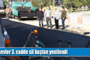 Binevler 3. cadde sil baştan yenilendi