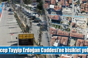 Recep Tayyip Erdoğan Caddesi’ne bisiklet yolu