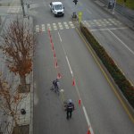 Gazi Caddesine bisiklet yolu yapıyoruz