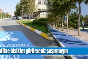 Trafikte bisiklet görürseniz şaşırmayın