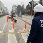 Gazi Caddesine bisiklet yolu yapıyoruz
