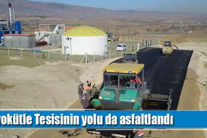 Biyokütle Tesisinin yolu da asfaltlandı
