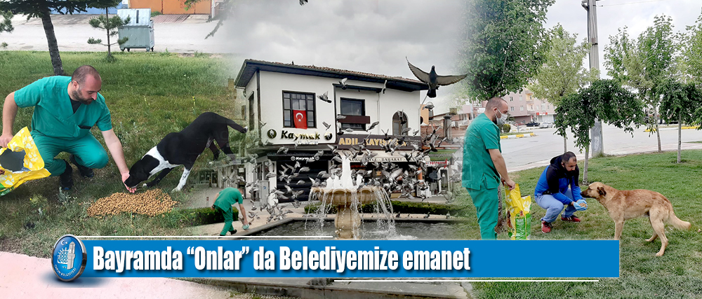 Bayramda “Onlar” da Belediyemize emanet