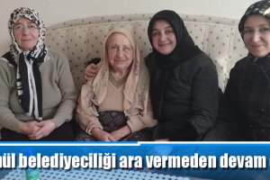 Gönül belediyeciliği ara vermeden devam ediyor