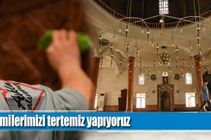 Belediyemiz camileri tertemiz yapıyor