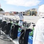 ÇORBİS bisikletleri düzenli olarak dezenfekte ediliyor