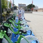 ÇORBİS bisikletleri düzenli olarak dezenfekte ediliyor