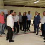 ÇESOB Başkanı ve esnaflar mezbahayı gezdi