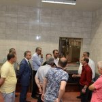 ÇESOB Başkanı ve esnaflar mezbahayı gezdi