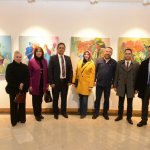 Ferahoğlu çiftinin resim sergisi açıldı