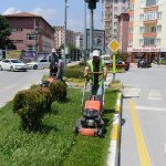 Park ve bahçelerde hummalı çalışma