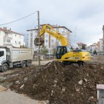 Çorum Belediyesinde kazı ve dolgu çalışması