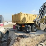 Muhsin Yazıcıoğlu Caddesinde yağmursuyu hattı çalışması