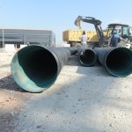 Muhsin Yazıcıoğlu Caddesinde yağmursuyu hattı çalışması