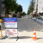 Şenyurt Caddesinde yenileme çalışması