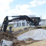 Çoraklık 36. Sokak’ta kanalizasyon hattı çalışması