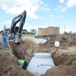 Çoraklık 36. Sokak’ta kanalizasyon hattı çalışması