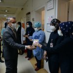 Belediyemizden sağlık çalışanlarına ‘Kış çayı’