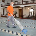 Belediye ibadethanelerin temizliğini aralıksız sürdürüyor