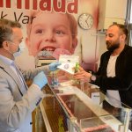 Belediyemizden esnafa dezenfektan ve maske