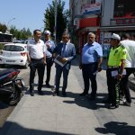 Trafik komisyonu yaya geçişlerini inceledi