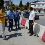 Trafik komisyonu yaya geçişlerini inceledi
