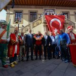 Fatih Erdin, mehter ile karşılandı