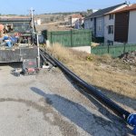 İçme suyu hattı yola alındı