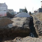 İçme suyu hattı yola alındı