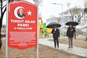 15 Temmuz’un kahraman gazisinin adını taşıyan park açılışa hazır