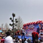 Çocuklar, Millet Bahçesinde gönüllerince eğlendiler