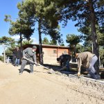 Belediyemiz, geçici hayvan bakımevinin etrafını güzelleştiriyor