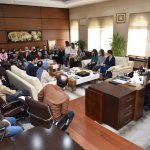 Erasmus Öğrencileri Başkan Aşgın’ı Ziyaret Etti