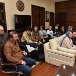 Erasmus Öğrencileri Başkan Aşgın’ı Ziyaret Etti