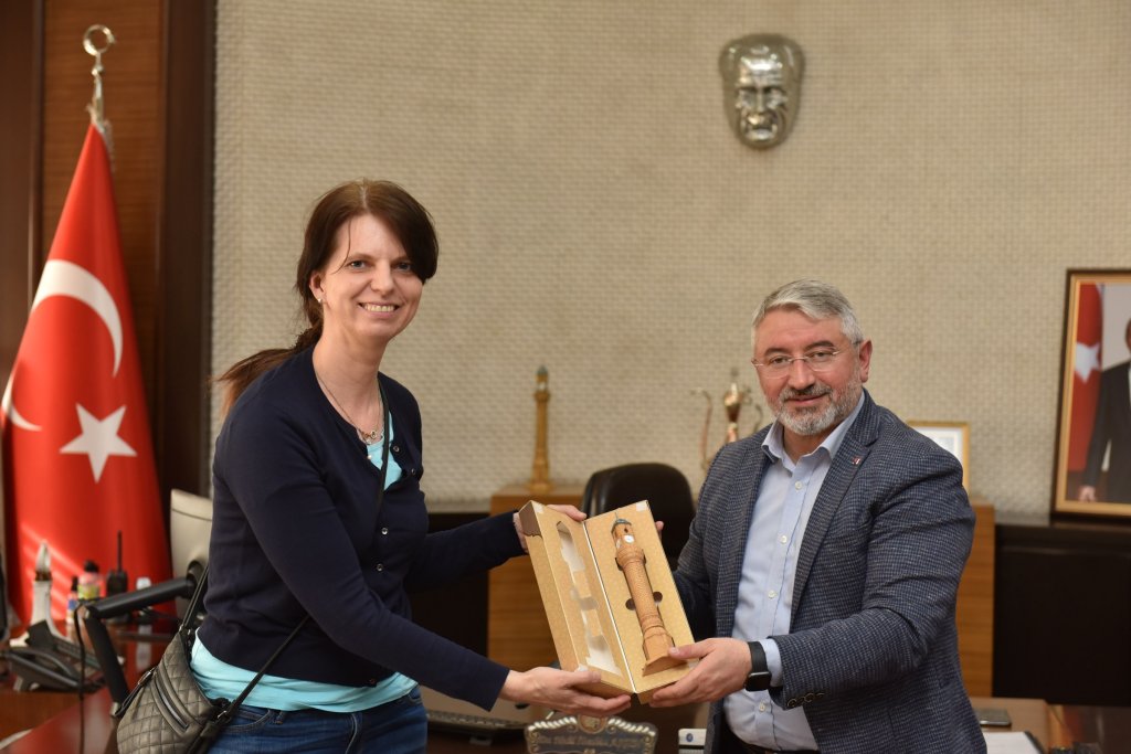 Erasmus Öğrencileri Başkan Aşgın’ı Ziyaret Etti