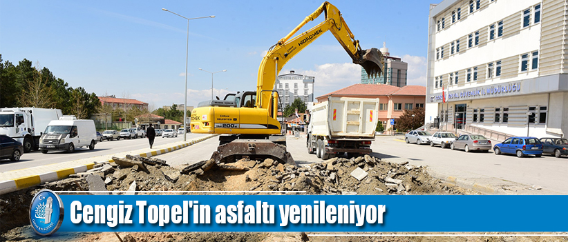Cengiz Topel'in asfaltı yenileniyor