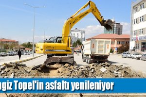 Cengiz Topel'in asfaltı yenileniyor