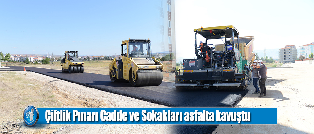 Çiftlik Pınarı Cadde ve Sokakları asfalta kavuştu