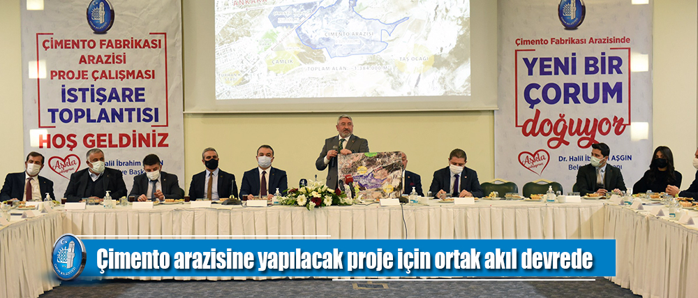Çimento arazisine yapılacak proje için ortak akıl devrede
