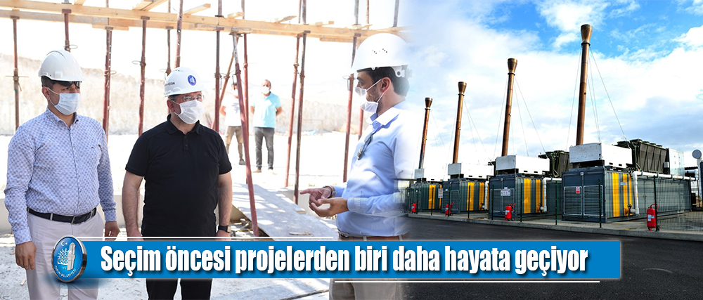 Çöp gazından elektrik enerjisi üretecek tesisin % 80’i tamamlandı