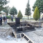 Şehitlikte mescit ve binaların temeli atıldı