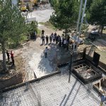 Şehitlikte mescit ve binaların temeli atıldı