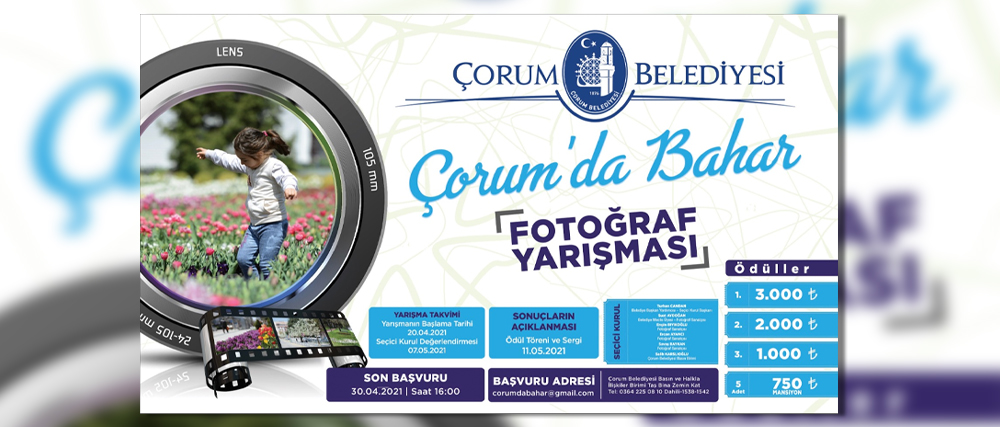 Çorum'da Bahar Fotoğraf Yarışması